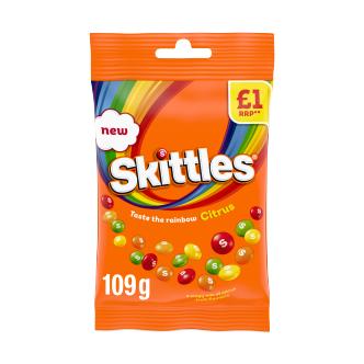 14 x Skittles Citrus Treat Bag - 70GM