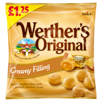 12 x Werthers Creamy Filling Bag - 110Gm