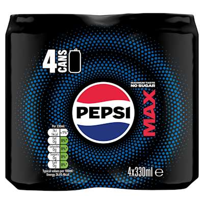 6 x Pepsi Max Can 4 X 330Ml