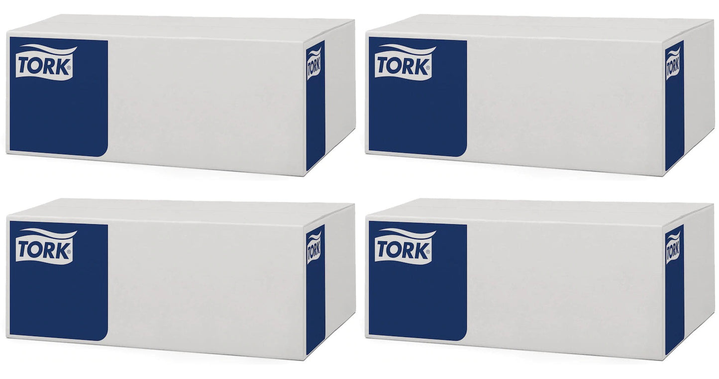 4 x Tork Embossed Paper White Table Cover Roll 1.2X25M-474618