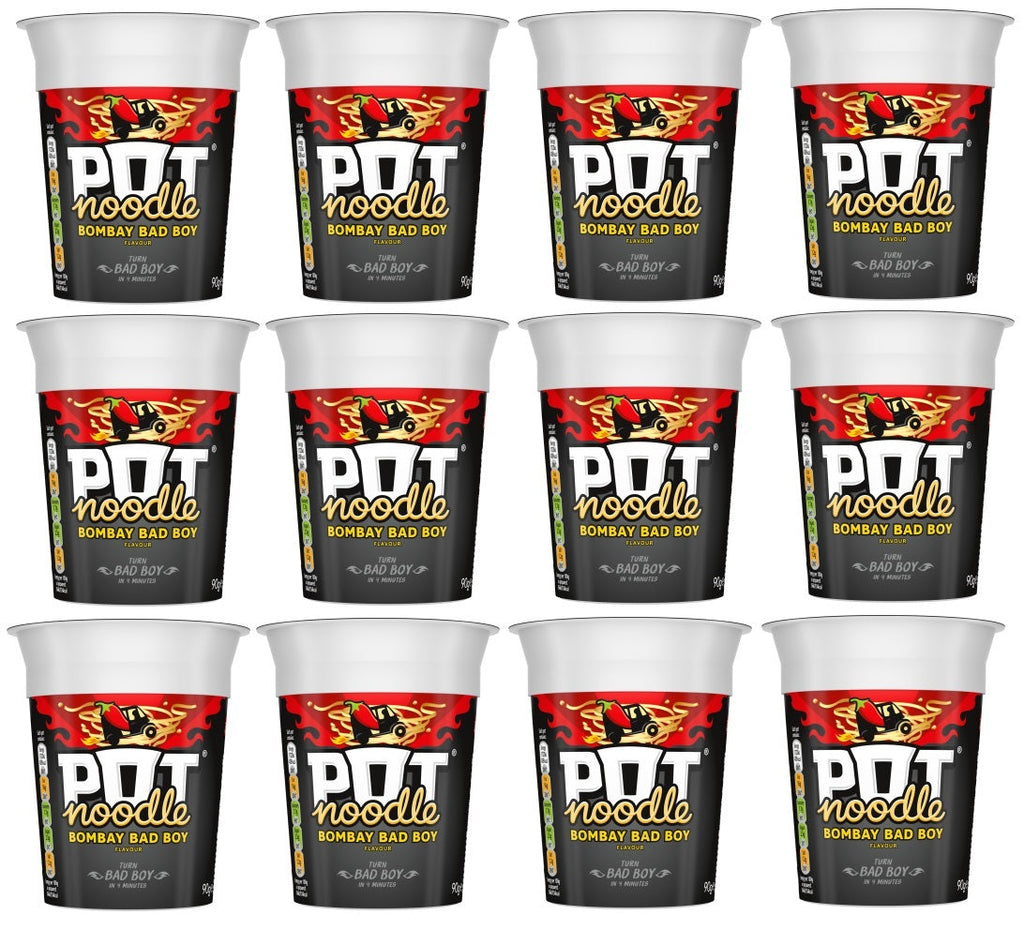 12 x Pot Noodle Bombay Bad Boy 90Gm