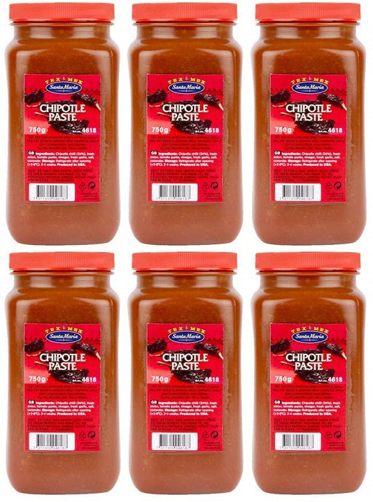 6 x Santa Maria Tex Mex Chipotle Paste 750G