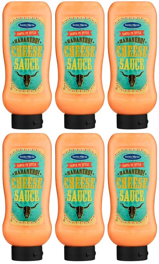 6 x Santa Maria Santa Fe Style Habanero Cheese Sauce 970G
