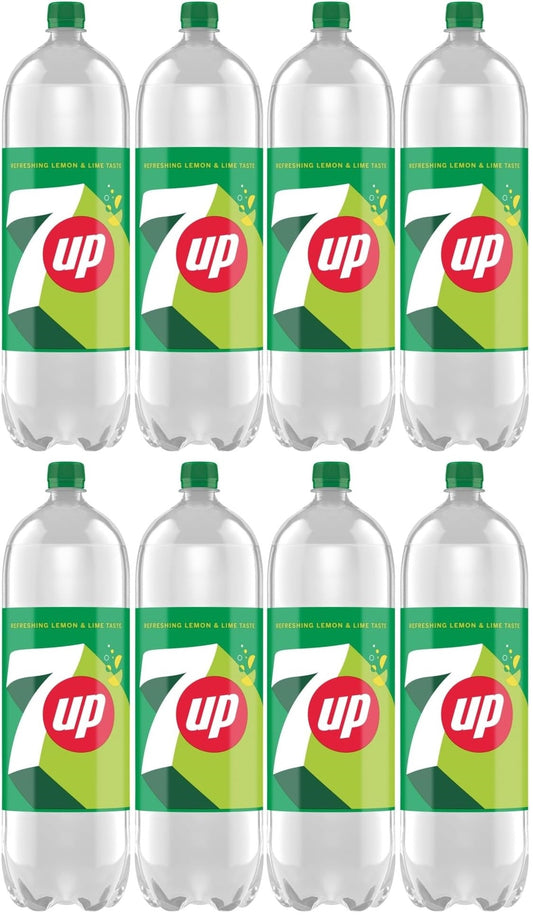 8 x 7Up Refreshing Lemon & Lime Taste 2 Litres