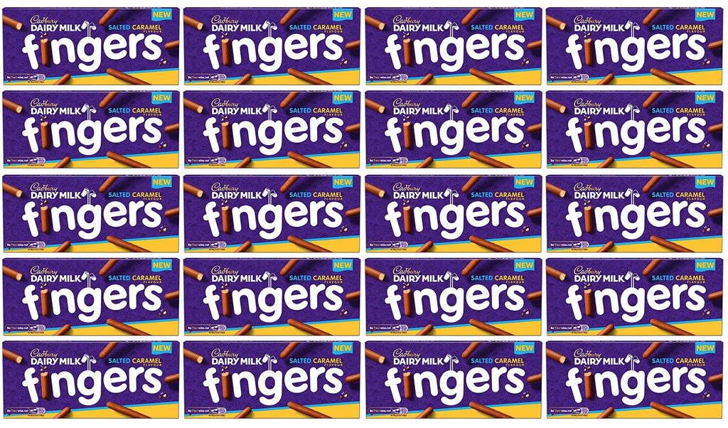 20 x Cadbury Dairy Milk Fingers Salted Caramel Flavour 114G