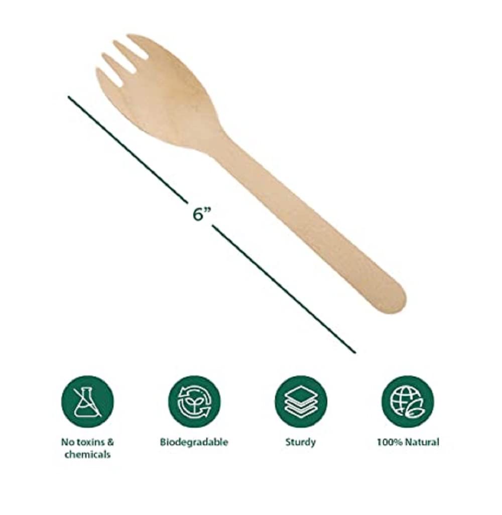 D2E Cutlery Wooden Spoon 6In 1000Pk X 1