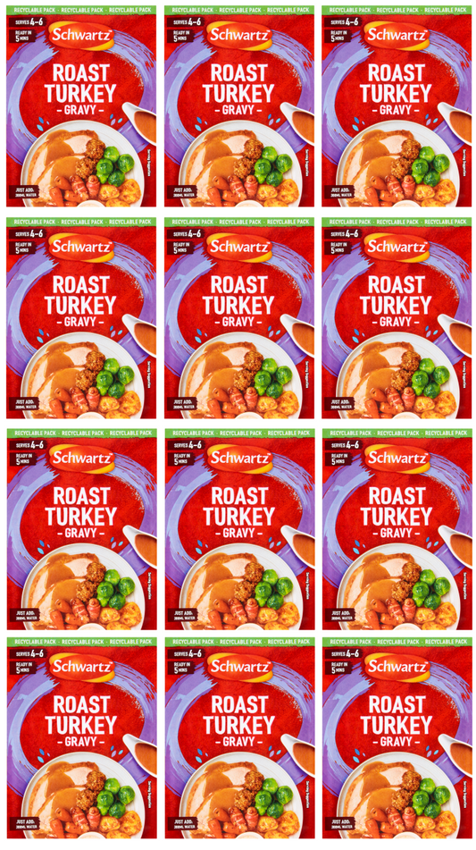 12 X Schwartz Roast Turkey Gravy Sachet SACHET