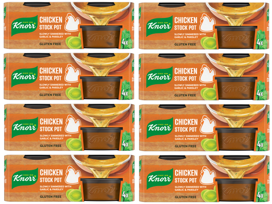8 x Knorr Stock Pots Gel Chicken 4'S