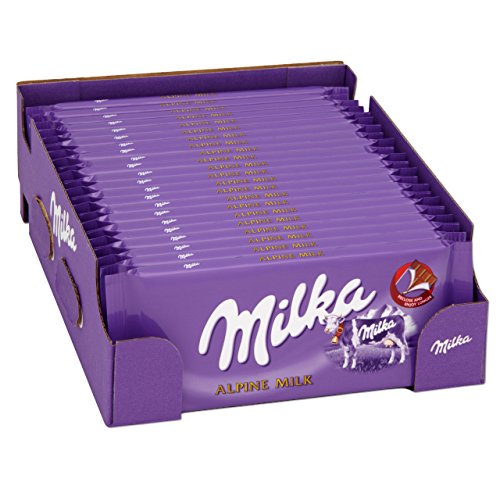 24 x Milka Alpine Milk Chocolate Bar 100G