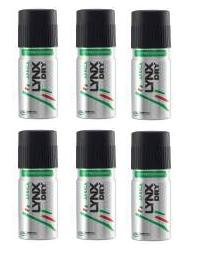 6 x Lynx Africa 25 Years Anti-Perspirant Deodorant Spray For Men 150 Ml