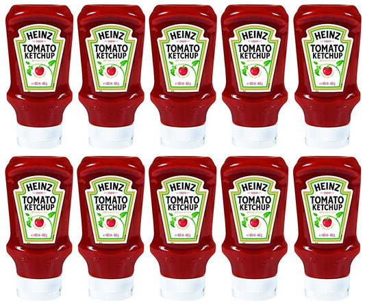 10 x Heinz Tomato Ketchup 400Ml