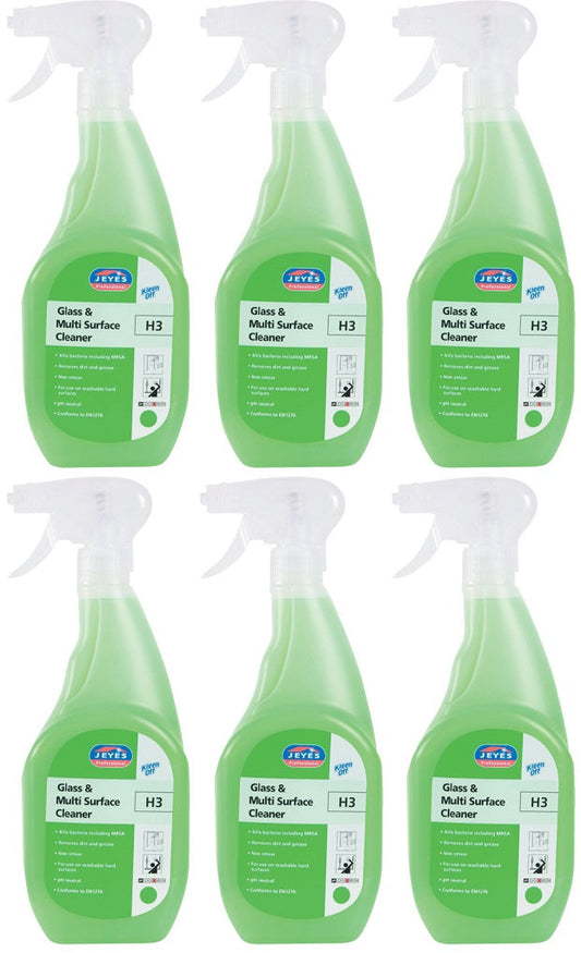 6 x Cif Professional Glass & Multi Surface 750Ml