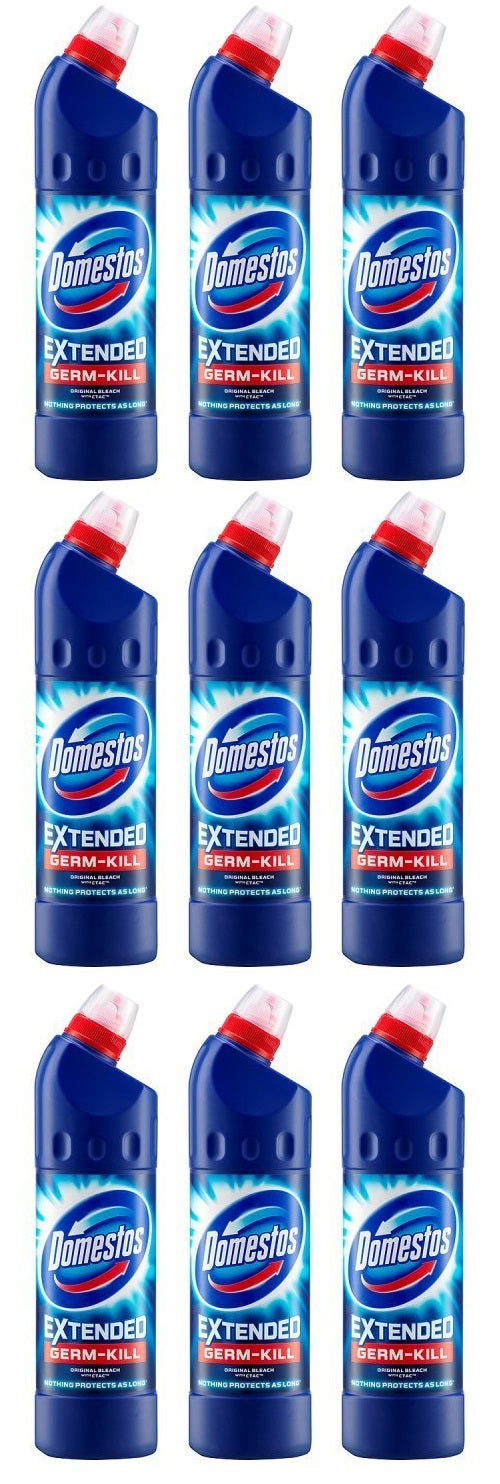 9 x Domestos  Thick Bleach Original 750 Ml