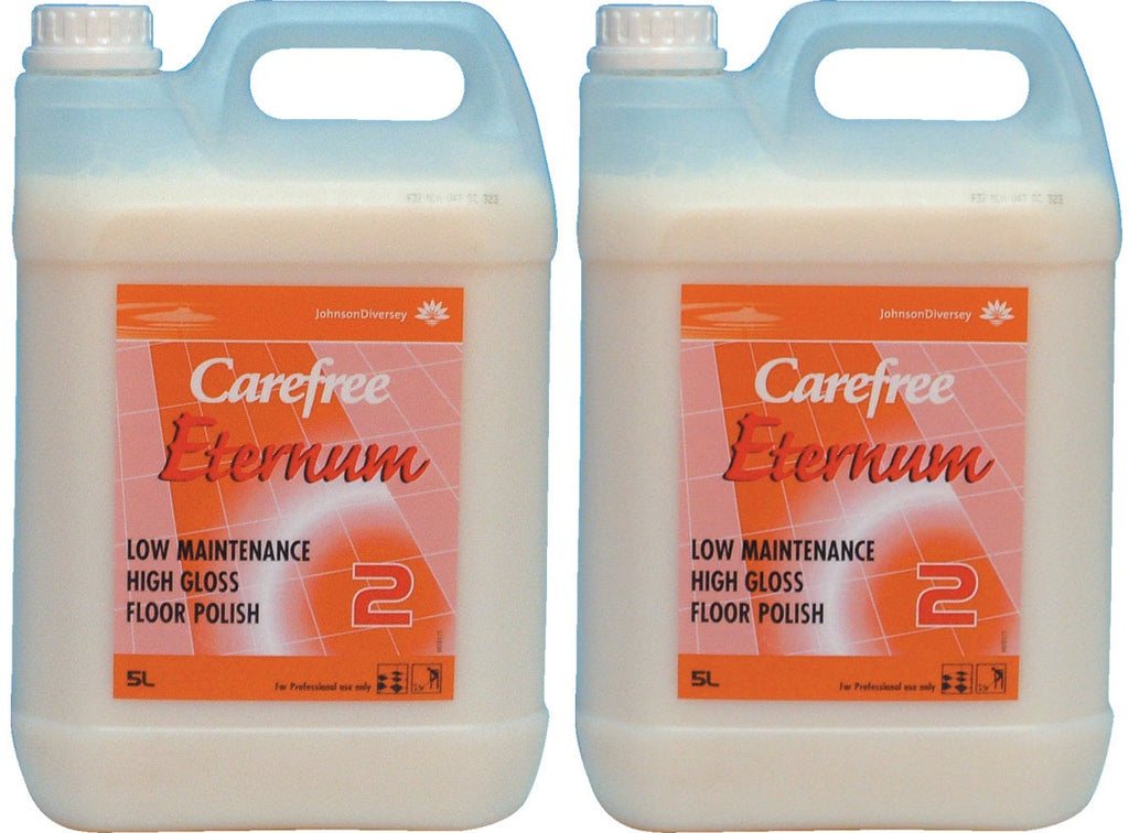 2 x Carefree Eternum Low Maintenance High Gloss Floor Polish 5L