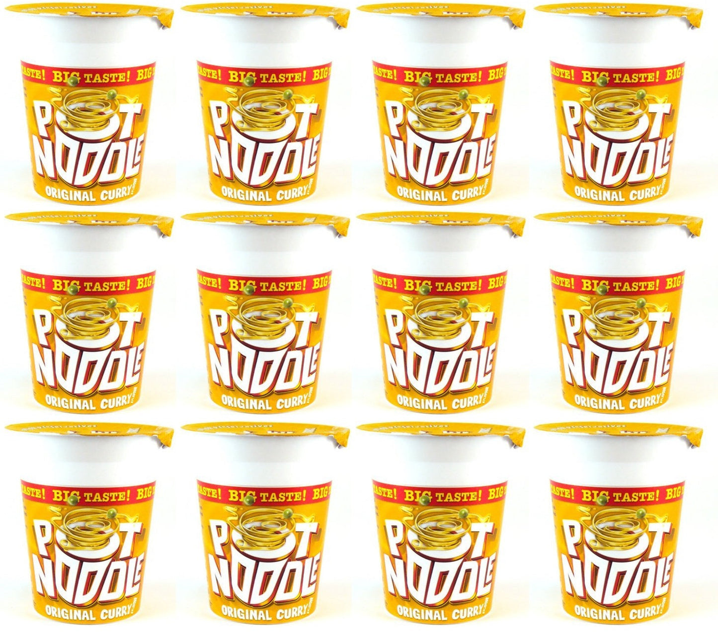 12 x Pot Noodle  Standard Pot Original Curry 90 G
