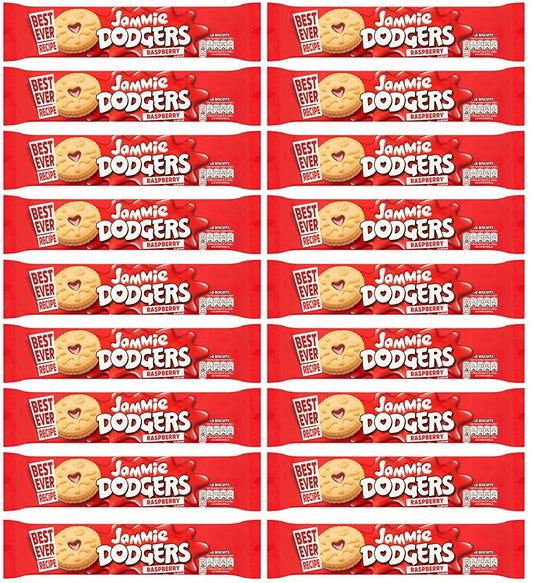18 x Jammie Dodgers 8 Biscuits Raspberry Flavour 140G