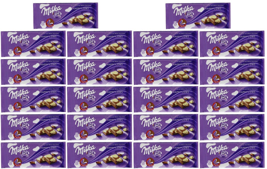 23 x Milka Happy Cows Milk And White Chocolate Bar 100G