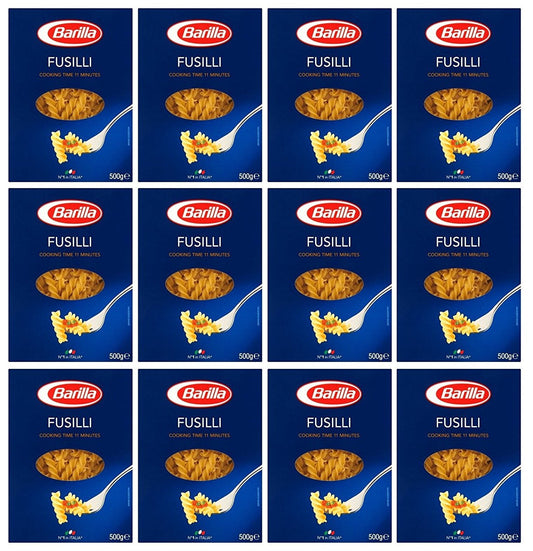 12 x Barilla Classic Fusilli N°98 500G