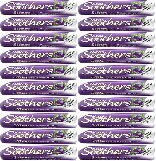 20 x Halls Soothers Blackcurrant Flavour 45G