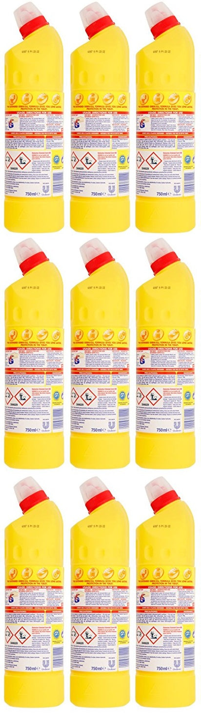9 x Domestos  Thick Bleach Citrus Fresh 750 Ml