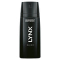 6 x Lynx  Aerosol Bodyspray Black 150 Ml
