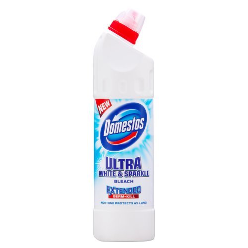 9 x Domestos  Thick Bleach White & Sparkle 750 Ml