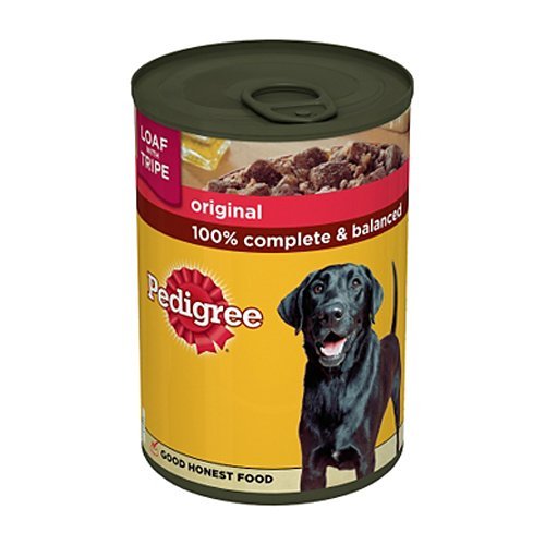 12 x Pedigree Adult Wet Dog Food Tin Original In Loaf 400G