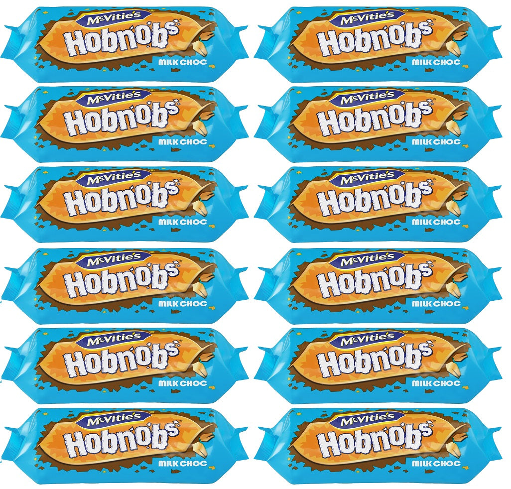 12 x Mcvitie's Hobnobs Milk Chocolate Biscuits 262G