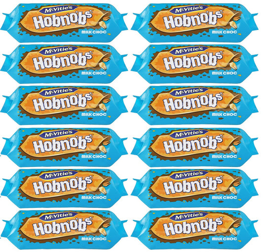 12 x Mcvitie's Hobnobs Milk Chocolate Biscuits 262G