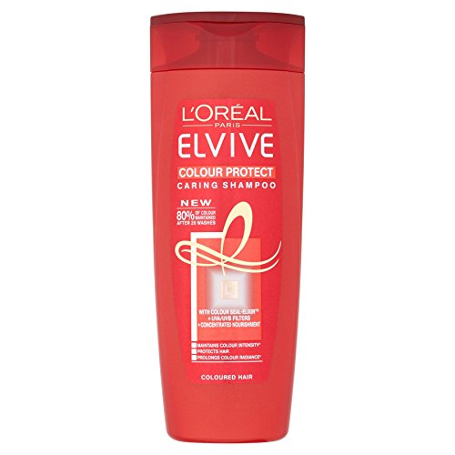 6 x L Oreal Paris Shampoo By Elvive Colour Protect For Coloured Or Highlighted Hair 400Ml