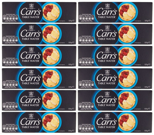 12 x Carr's Table Water 125G