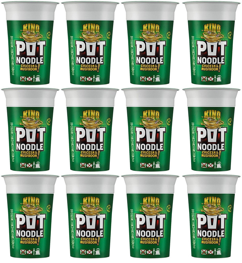 12 x Pot Noodle  King Pot Chicken & Mushroom 114 G