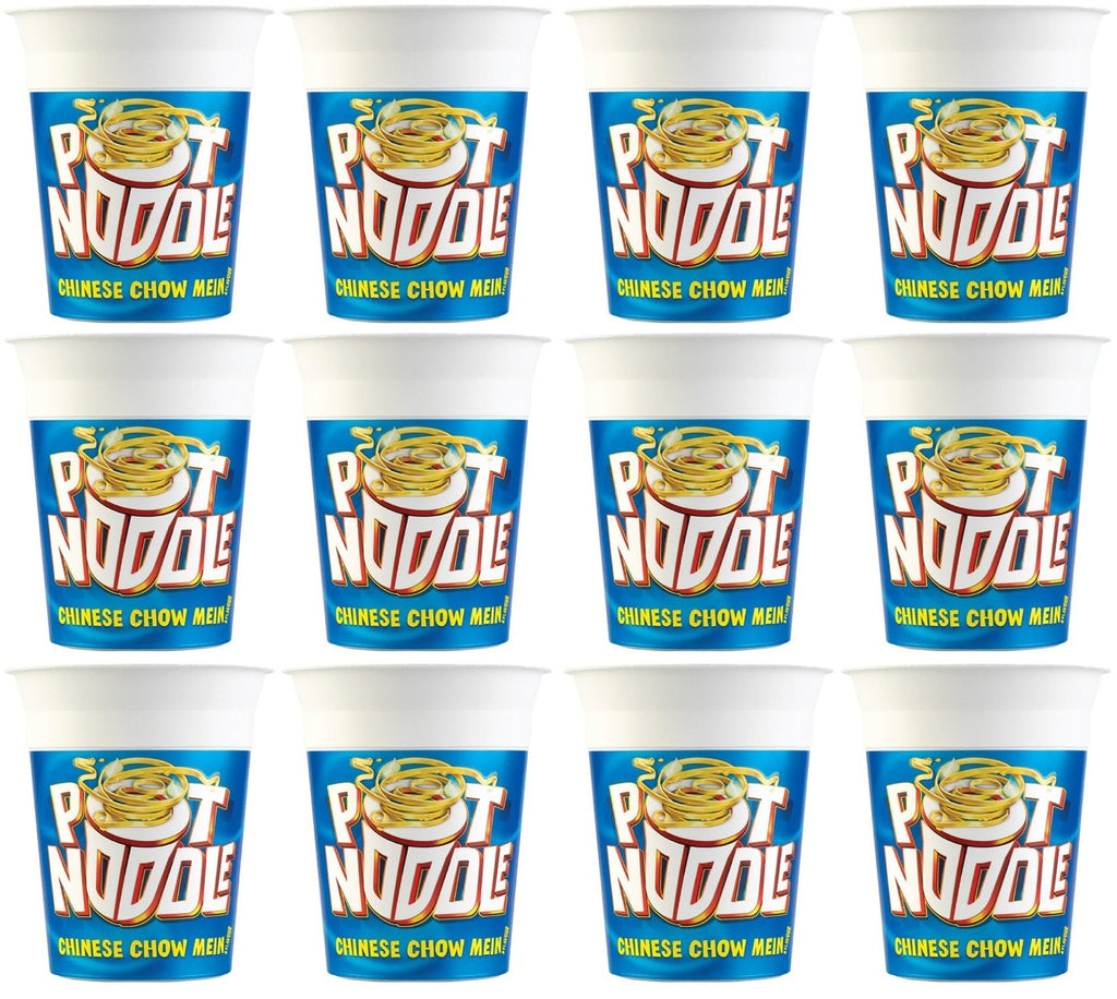 12 x Pot Noodle  Standard Pot Noodle Chinese Chow Mein 90 G