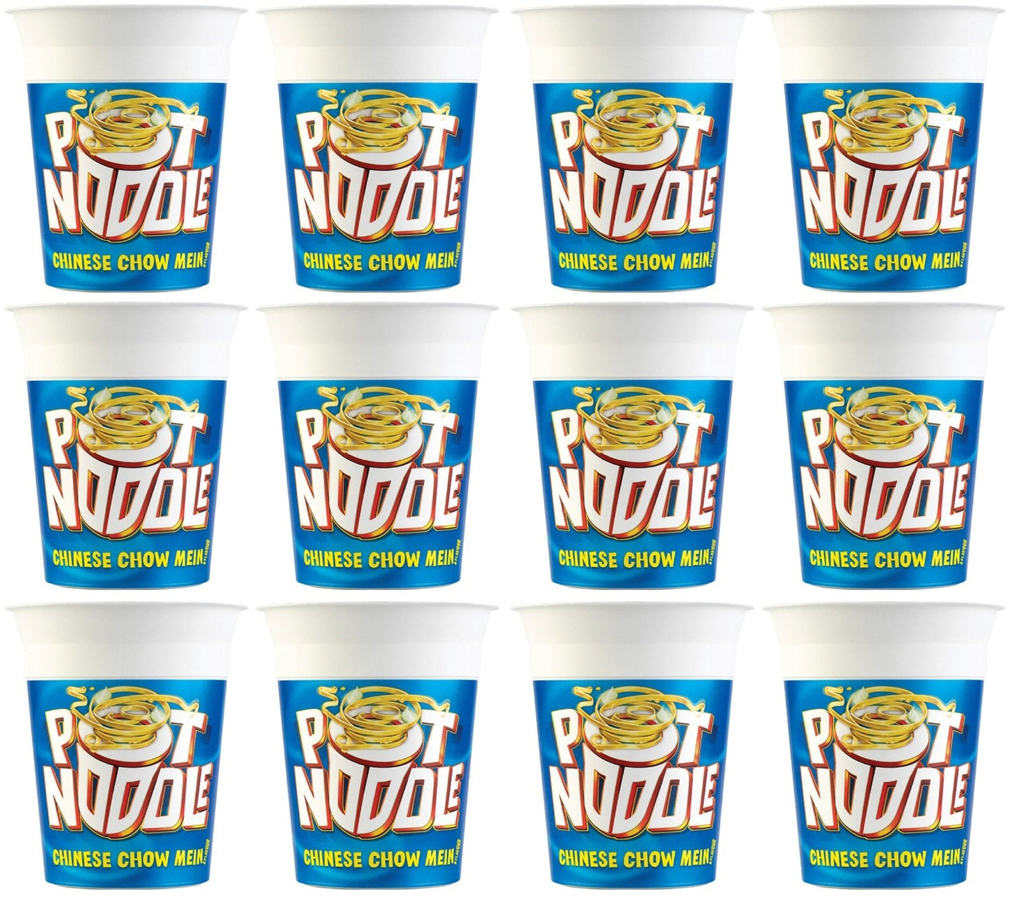12 x Pot Noodle  Standard Pot Noodle Chinese Chow Mein 90 G