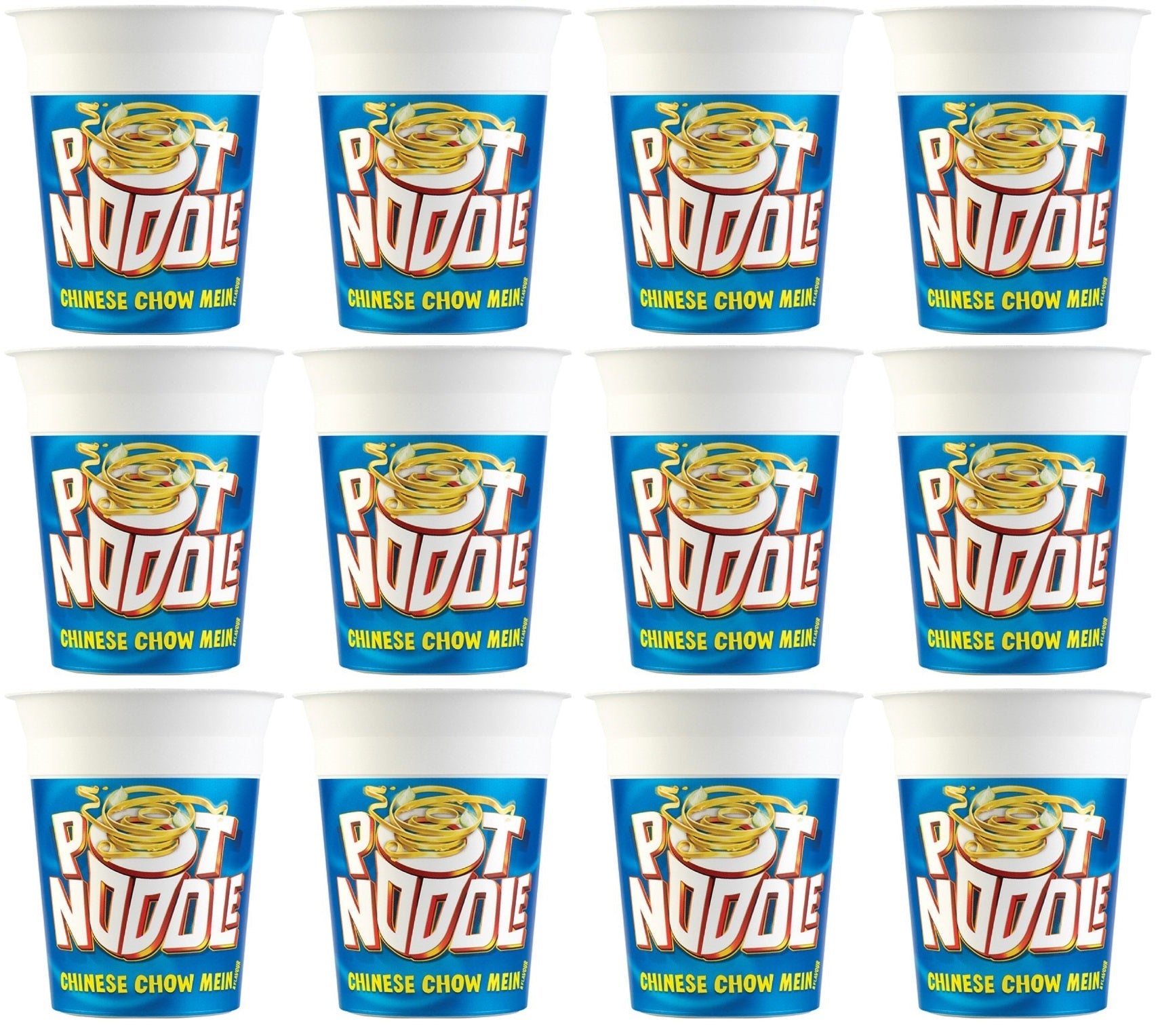 12 x Pot Noodle  Standard Pot Noodle Chinese Chow Mein 90 G