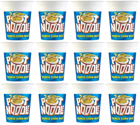 12 x Pot Noodle  Standard Pot Noodle Chinese Chow Mein 90 G