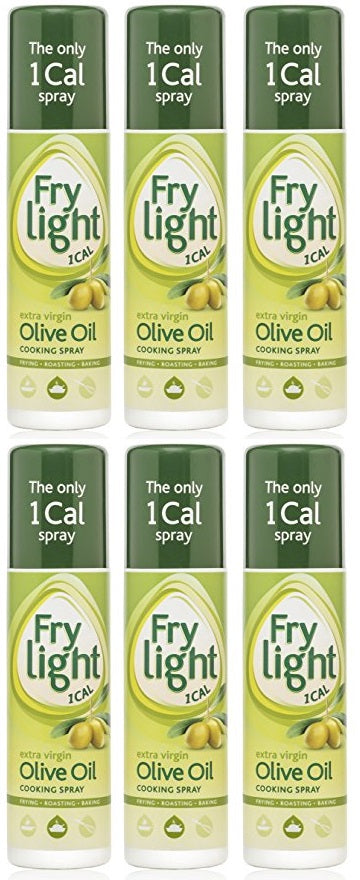 6 x Frylight 1 Cal Light & Mellow Olive Oil Cooking Spray 190Ml