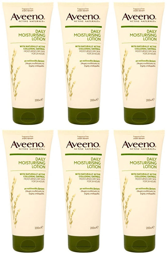 6 x Aveeno Daily Moisturising Body Lotion 200Ml