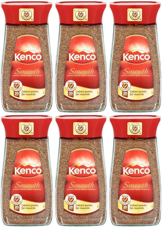 6 x Kenco Smooth Instant Coffee 200G