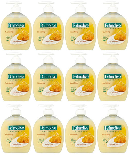 12 x Palmolive Naturals Milk & Honey Liquid Hand Soap 300Ml