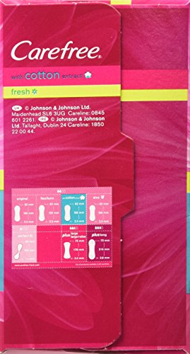 12 x Carefree Normal With Cotton Extract Panty Liners Pads Pack Of 20