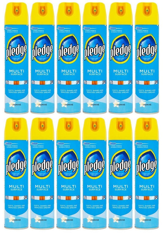 12 x Pledge Everyday Clean Multi-Surface Aerosol Classic 250 Ml