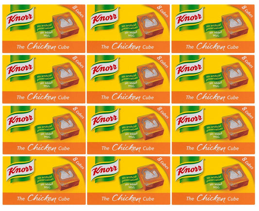 12 x Knorr  Stock Cubes Chicken 8X 10 G