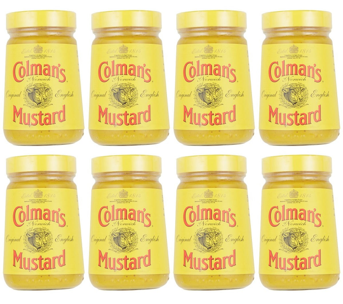 8 x Colman's  Mustard Original English Mustard 170 G