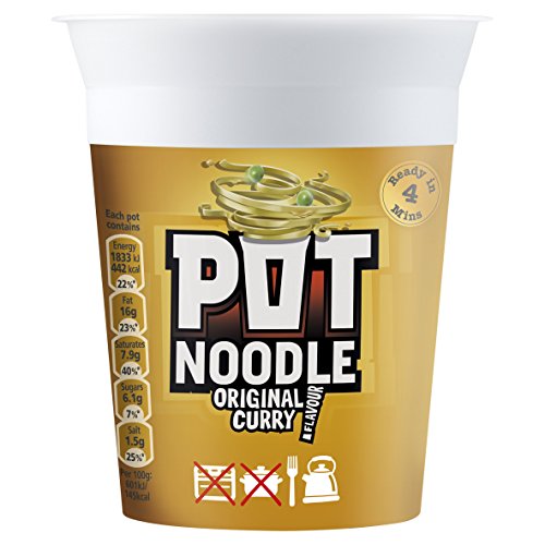 12 x Pot Noodle  King Pot Noodle Original Curry 114 G
