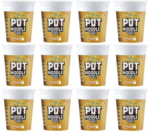 12 x Pot Noodle  King Pot Noodle Original Curry 114 G
