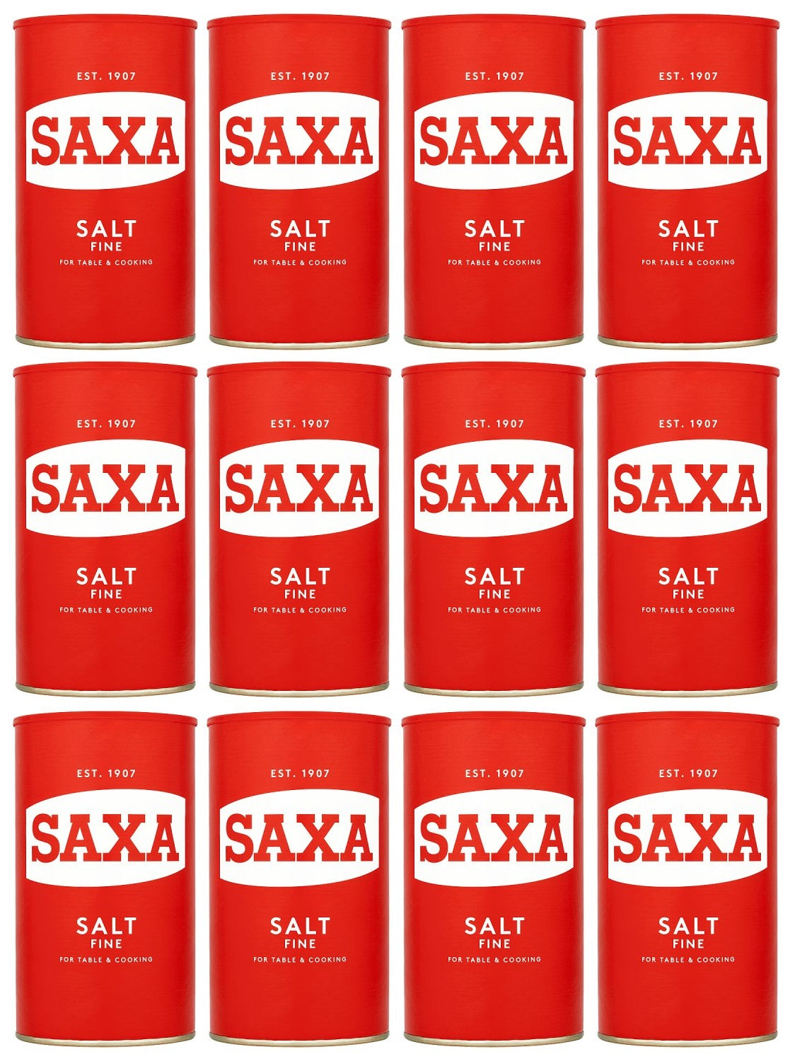 12 x Saxa Fine Salt 750G – The Stock Outlet