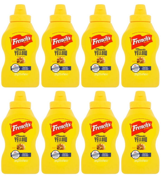 8 x French's Classic Yellow Mustard 226G