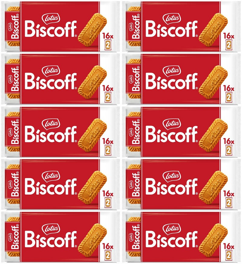 10 x Lotus Biscuit Biscoff Snack Pack - 16X2PK