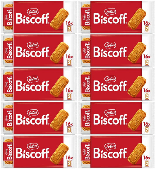 10 x Lotus Biscuit Biscoff Snack Pack - 16X2PK
